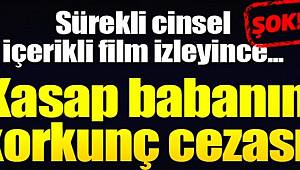 Cinsel içerikli film izleyen oğlunun elini kesti