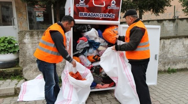 Giysi toplama kutularına yoğun ilgi