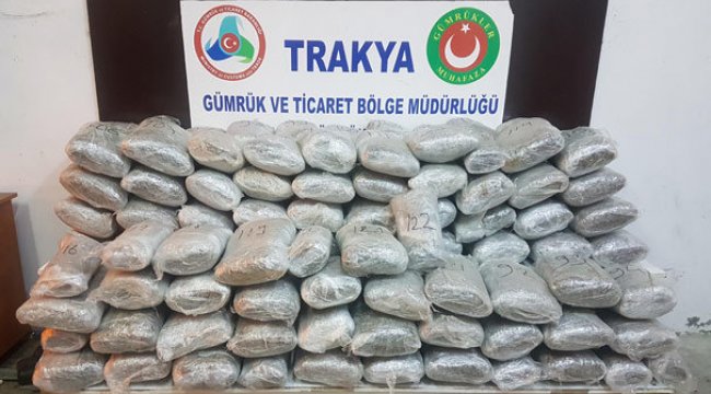 İpsala'da 229 kilo esrar ele geçirildi