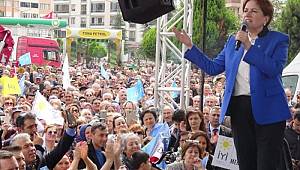 Meral Akşener'in mitinginde dikkat çeken slogan!