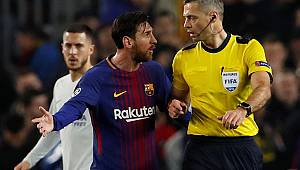 Messi'den hakem Skomina'ya: Benimle böyle konuşamazsın
