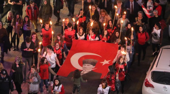 Samsun'da ADD'den fener alayı yürüyüşü
