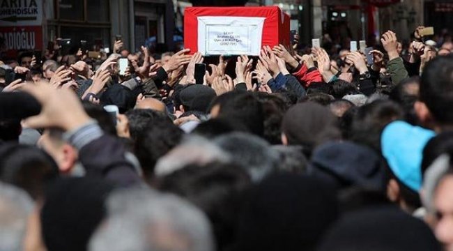 Şehit Jandarma Uzman Çavuş Çetin son yolculuğuna uğurlandı