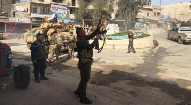 Son dakika... TSK ve ÖSO birlikleri Afrin ilçe merkezinde kontrolü sağladı