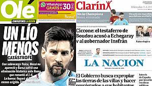Arjantin basını Barcelona'nın elenmesini kutluyor!