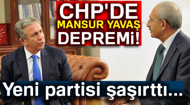 'Mansur Yavaş CHP’yi reddetti'