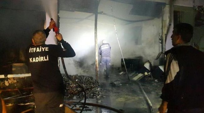 Marangozda yangın çıktı! Her şey küle döndü
