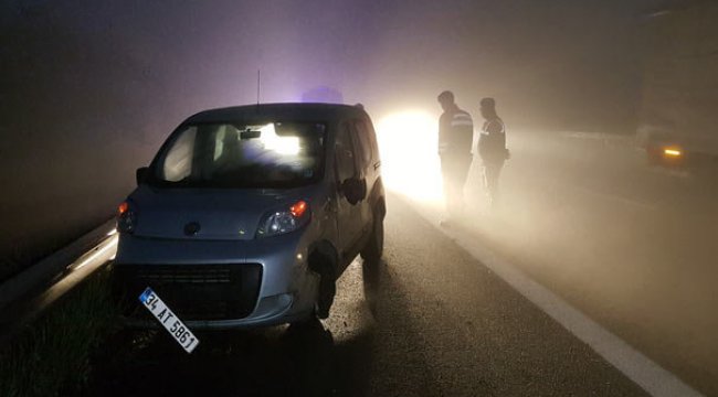 TEM'de sis nedeniyle kaza: 1 ölü