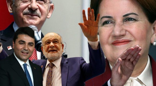 Dörtlü ittifakın ismi belli oldu: 'Millet İttifakı'