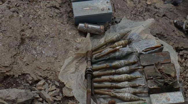 Hakkari kırsalında PKK cephaneliği bulundu