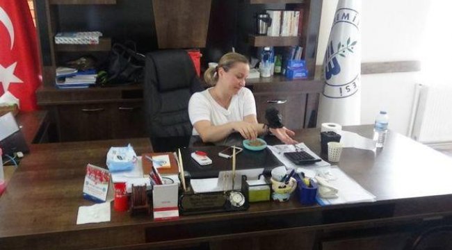 Makam odasında ilginç görüntü