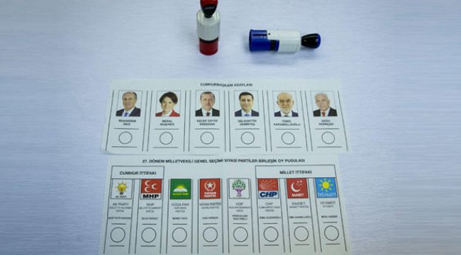 Oy pusulaları böyle olacak