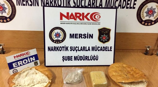 Pide arasından eroin çıktı