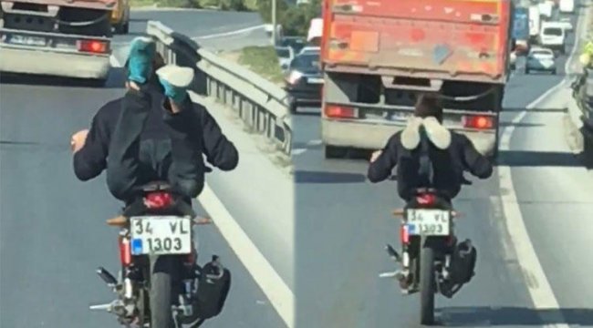 Trafikte tehlikeli anlar!