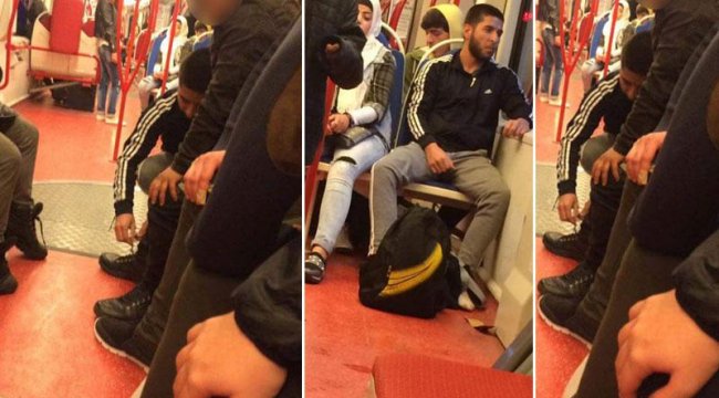 Tramvayda ayakkabısını çıkarıp çorapla yolculuk yapan çocuğa verdi