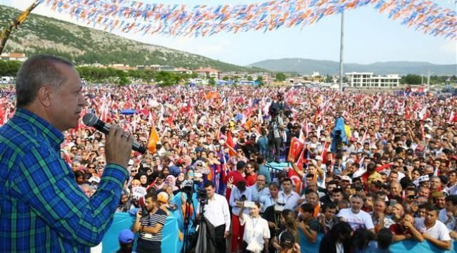 Erdoğan Muğla'da eleştirdi: Bu ara Bay Muharrem’e bir şeyler oldu