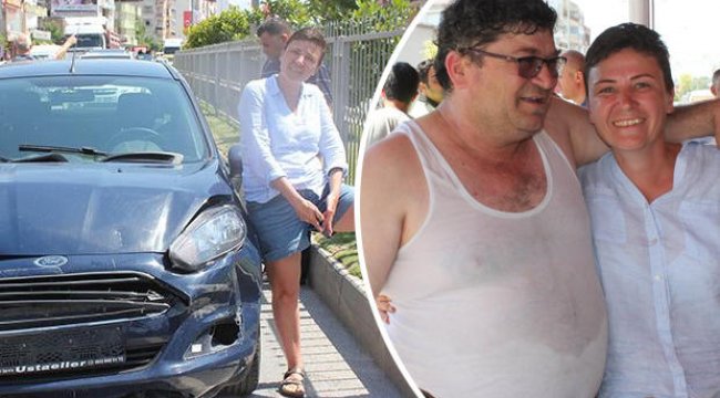 İlginç olay! Önündeki TIR'a üst üste çarptıktan sonra...