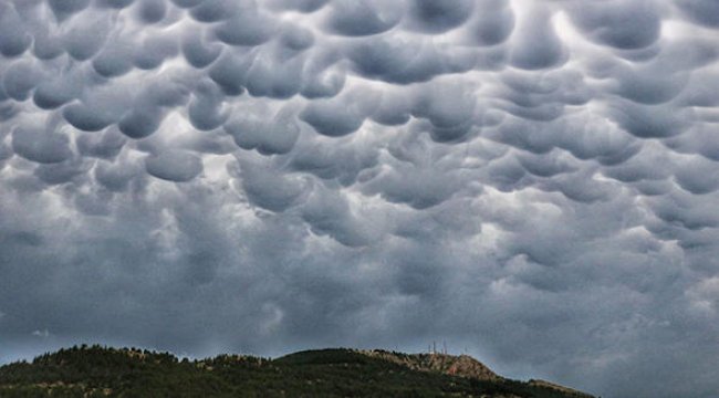 Mammatus Bulutları görenlerin ilgisini çekti