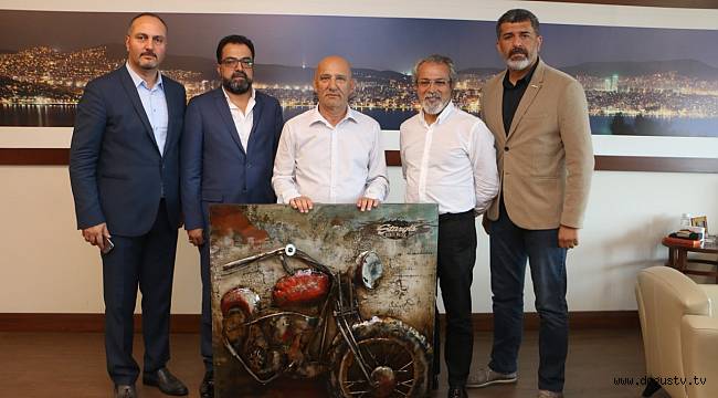 MS MEGA İNŞAAT‘IN YÖNETİCİLERİNDEN BAŞKAN ALTINOK ÖZ’E ZİYARET