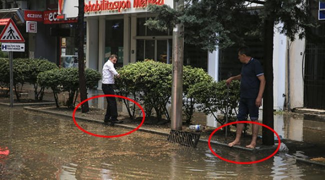 Sağanak yağış Ankara'yı göle çevirdi