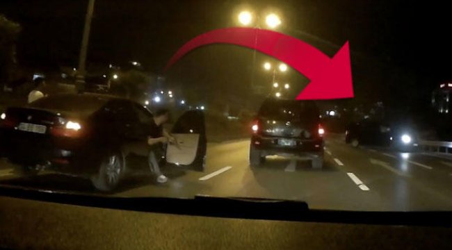 TEM'de makas dehşeti! Savrulup ters yöne döndü
