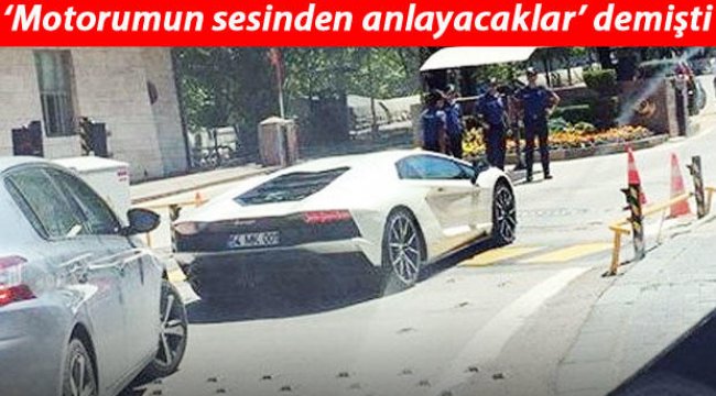 Kenan Sofuoğlu Meclis'e Lamborghini ile gitti