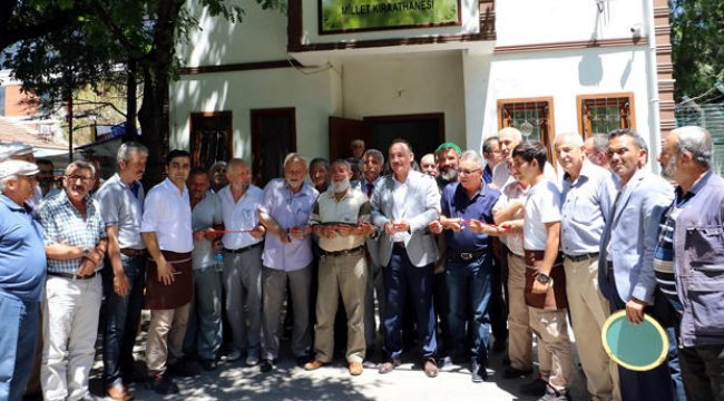 Millet Kıraathanesi törenle açıldı