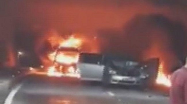 Ordu'da dehşete düşüren bir an daha! Tünelde aniden alev aldı...