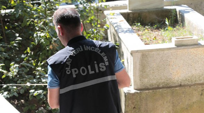 Ümraniye'de mezarlıkta cenin bulundu