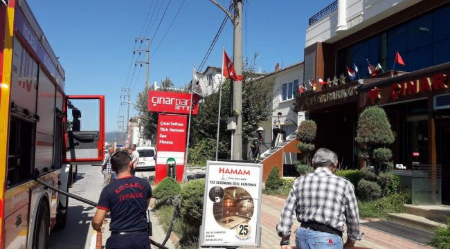 Yangın eğitiminde yangın çıktı