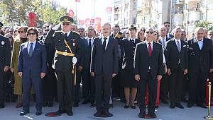 CUMHURİYET'İN 95. YILI KUTLAMALARI KAPSAMINDA ATATÜRK ANITI'NA ÇELENK SUNULDU