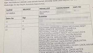 Bir evde onlarca seçmen!