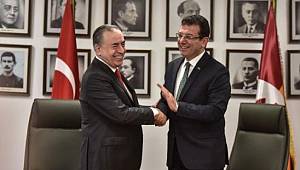 İmamoğlu'ndan Galatarasaray'a ziyaret!