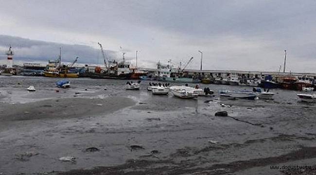 Marmara Ereğlisi'nde deniz suyu 20 metre çekildi!
