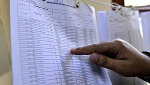 Seçmen listeleri ele geçirildi...