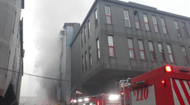 Bağcılar'da bir tekstil atölyesinde yangın