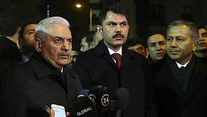 Binali Yıldırım Kartal'da Çöken Binayla İlgişli Konuştu