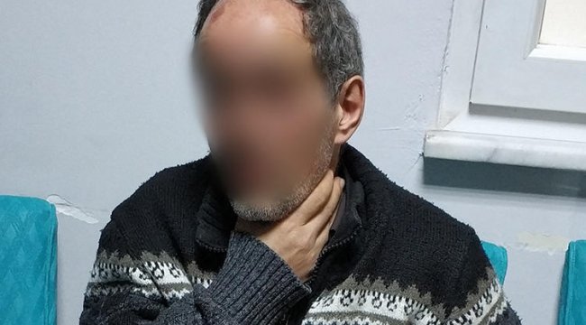 Boğazını sıkan oğluna demir çubukla dehşeti yaşattı