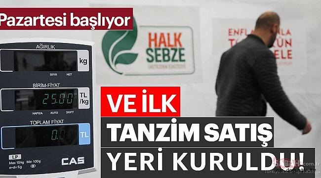 İLK TANZİM SATIŞ NOKTALARI KURULDU