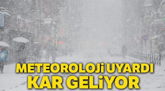 Meteoroloji uyardı kar geliyor, 8 Şubat 2019 yurtta hava durumu