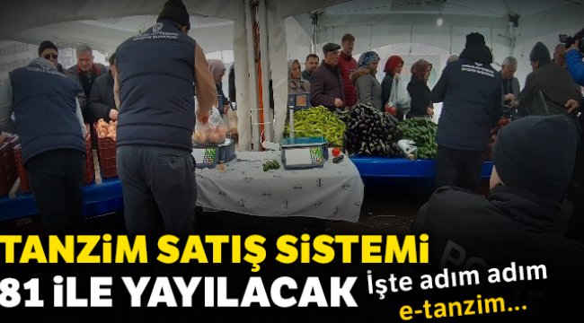 Tanzim satış sistemi 81 ile yayılacak