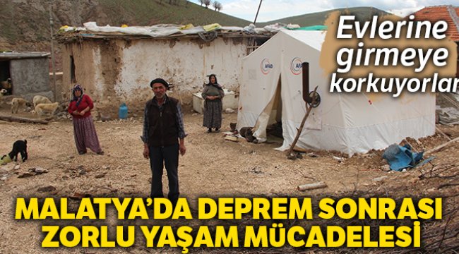 Argun’da yaşanan depremlerden dolayı vatandaş evlerine giremiyor