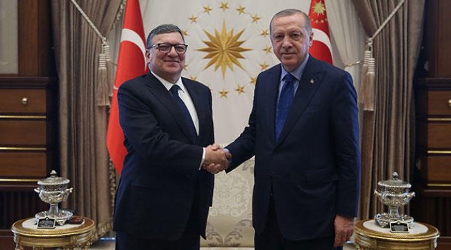 Cumhurbaşkanı Erdoğan, eski AB Komisyonu Başkanı Barroso ile görüştü