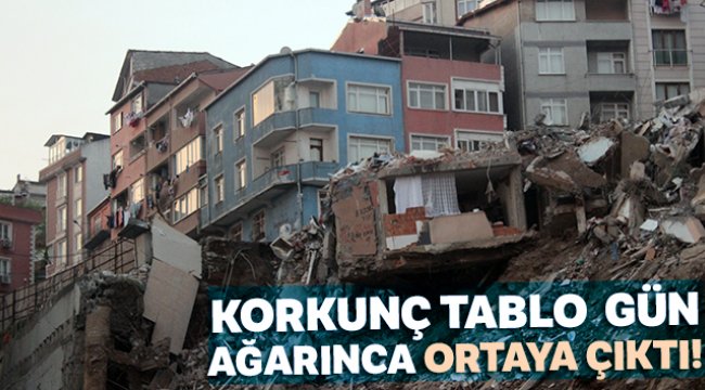 Kağıthane'deki enkaz gün ağarınca ortaya çıktı