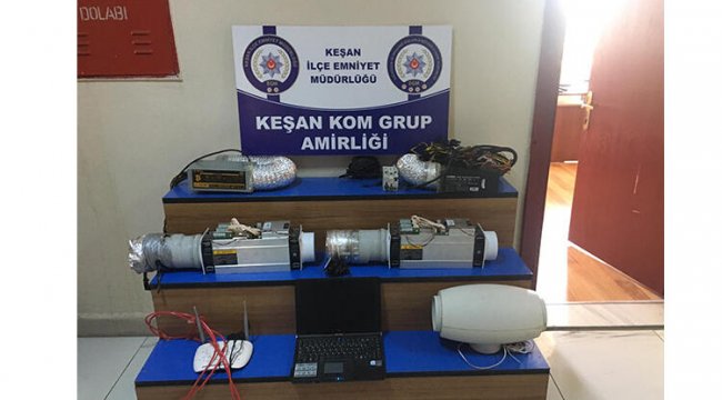 Edirne'de şok 'Bitcoin' baskını