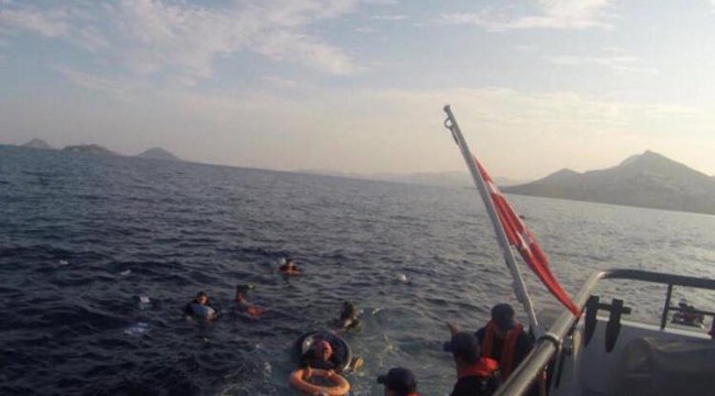 Göçmen kaçakçılığı çetesi lideri ve sevgilisi, Bodrum'a getirildi