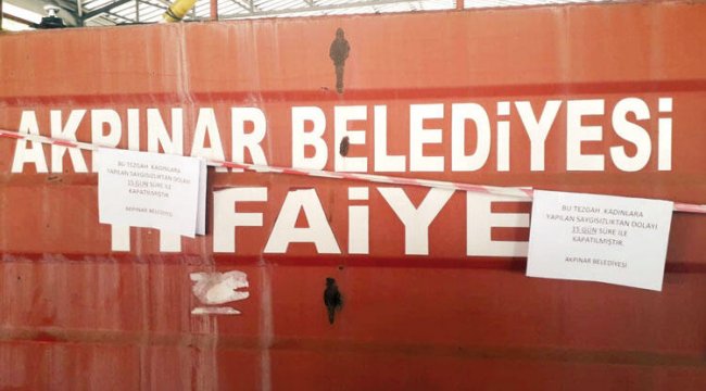 ‘Kadınlara saygısızlık dolayısıyla kapalıyız’