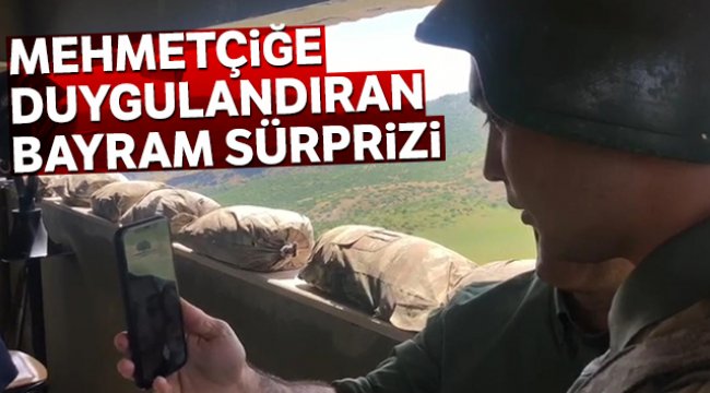 Mehmetçiğe duygulandıran bayram sürprizi