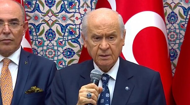 MHP lideri partisinin bayramlaşma töreninde konuştu
