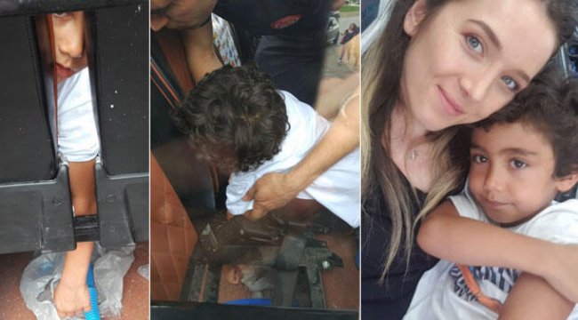 Minibüste korku dolu anlar! Ne yaptılarsa çıkaramadılar